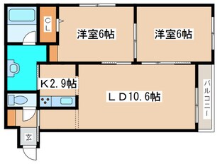 グランメ－ル椿の物件間取画像